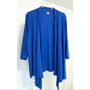 3/$6 Haband’s Tudor Court blue cardigan